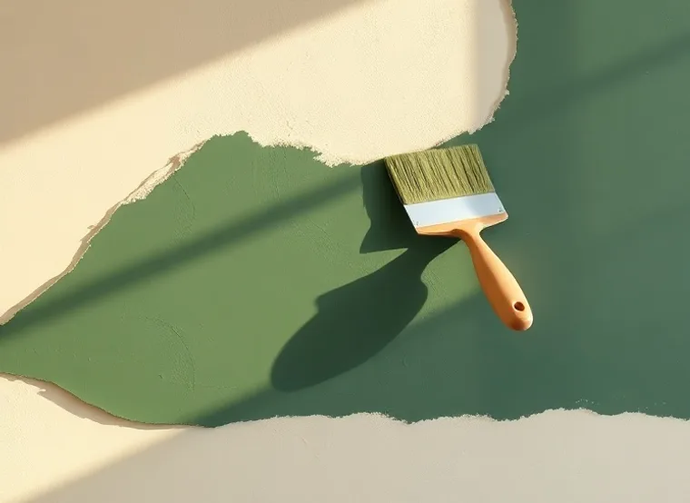 Application d'un enduit décoratif à la lisseuse sur un mur