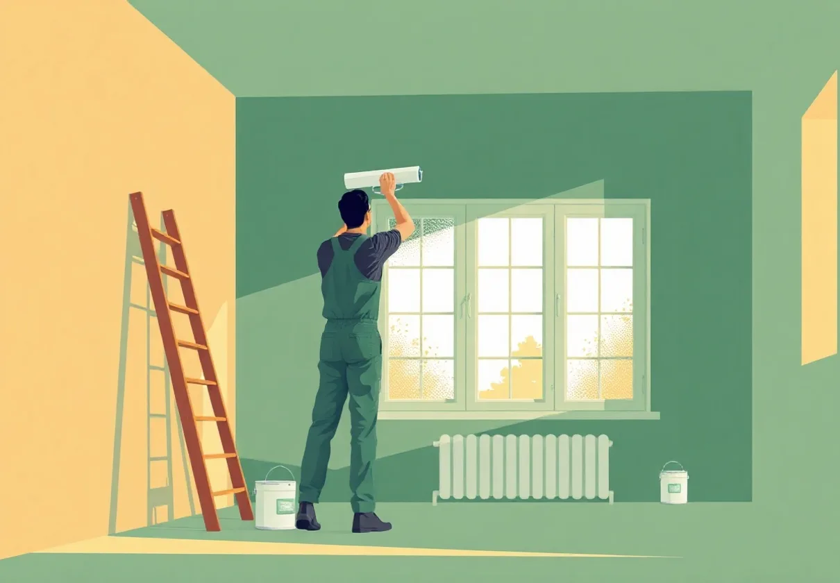 Peintre Béthune 62400 en intervention sur un chantier